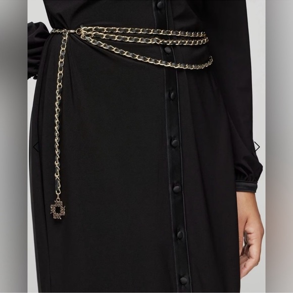 WHBM chain woven leather belt - Picture 2 of 12